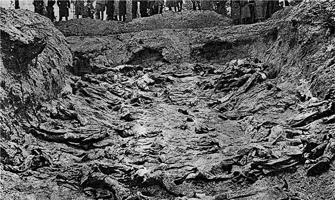 Hukatud poolakate massihaud, Katõni mets, 1943